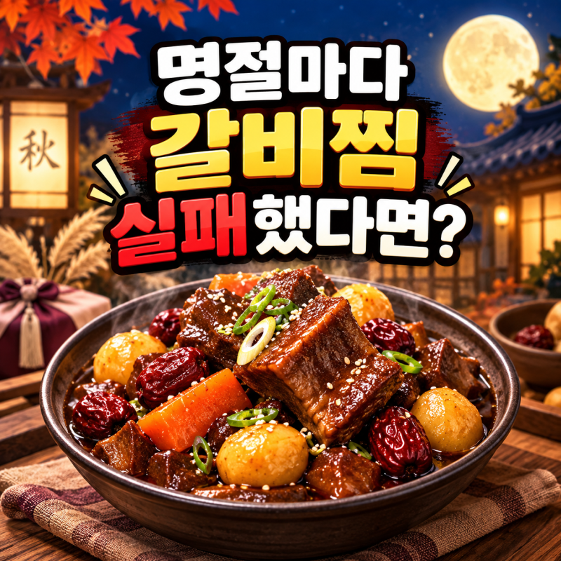 추석 소갈비찜 황금레시피｜질기지 않고 부드럽게 만드는 갈비찜 양념 비율(+망한이유, 레시....