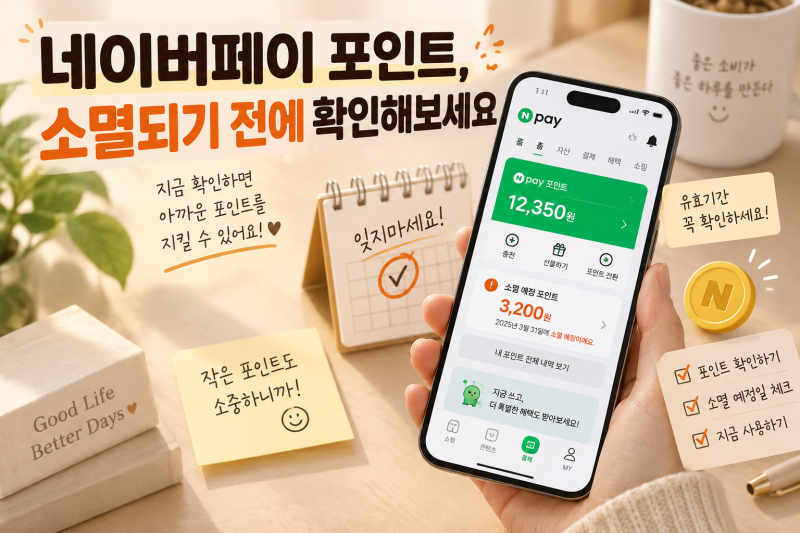 네이버페이 포인트, 소멸되기 전에 확인해보세요