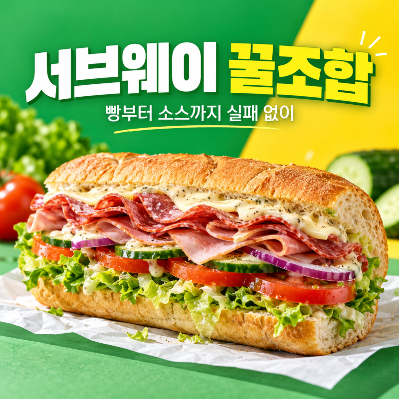서브웨이 꿀조합 빵부터 소스까지, 실패 없는 메뉴별 주문법