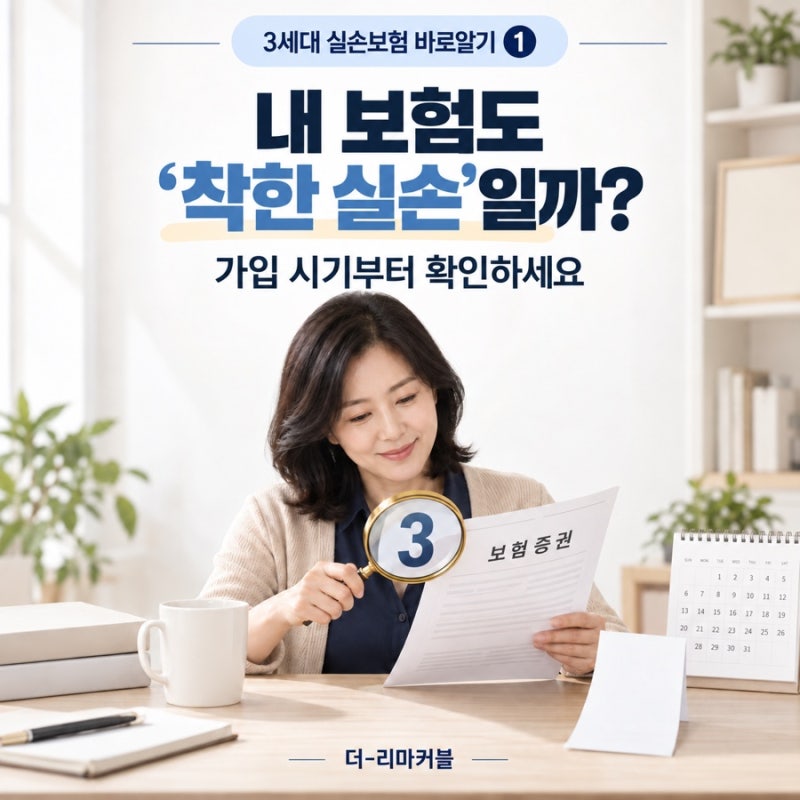 3세대 실손보험 바로알기 ①｜내 보험도 ‘착한 실손’일까? 가입 시기부터 확인하세요
