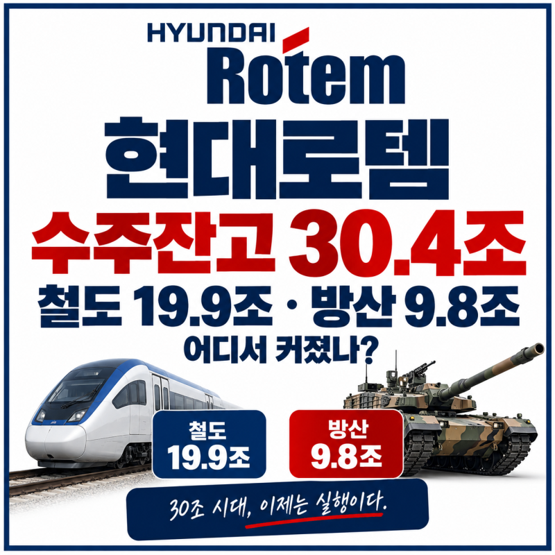 현대로템 수주잔고 30.4조라던데... 철도·방산 중심 …어디서 커졌나 보니....