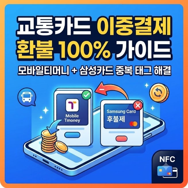 티머니 잔액 계좌 환불 방법과 후불교통카드 중복결제 해결법