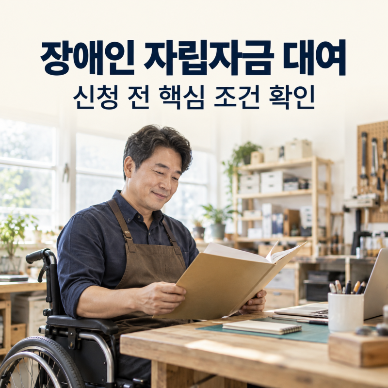 장애인 자립자금 신청방법, 주민센터 방문 전 확인할 사항