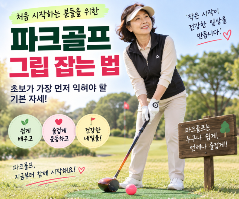 파크골프 그립 잡는 법｜초보가 가장 먼저 익혀야 할 기본 자세