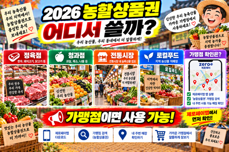 농할상품권 어디서 쓸 수 있나?｜우리 동네 가맹점 찾는 방법