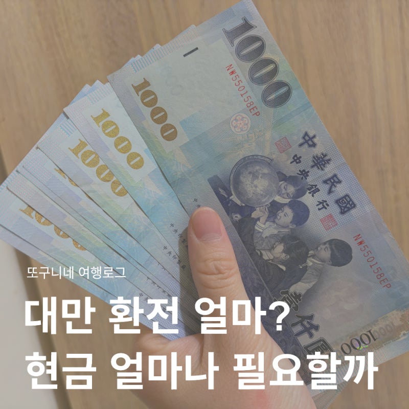 대만 환전 얼마? 대만 달러 현금 얼마나 필요할까 3박4일 타이베이 후기