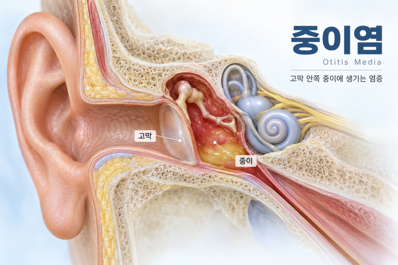 중이염 증상, 원인, 치료에 대해서