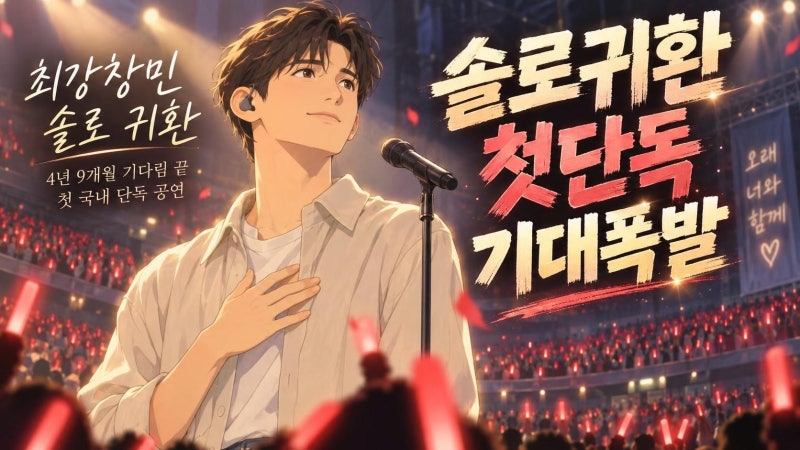 최강창민 4년 9개월 만의 솔로 컴백, 첫 국내 단독 콘서트까지 핵심 정리