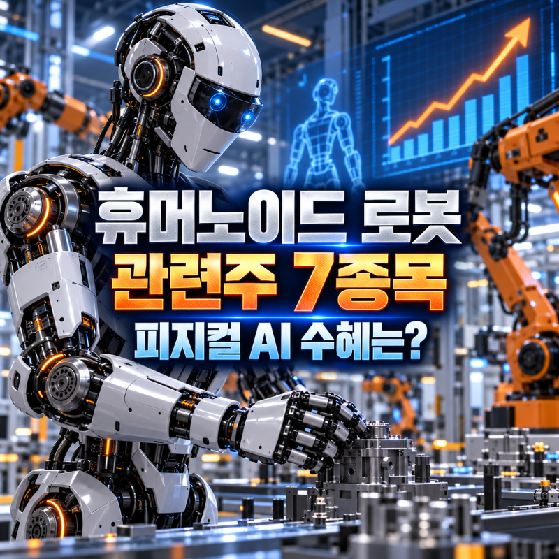 휴머노이드 로봇 관련주 7종목｜피지컬 AI·감속기·액추에이터 수혜주는?
