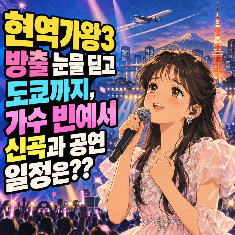 현역가왕3 방출 눈물 딛고 도쿄까지, 가수 빈예서 신곡과 공연 일정은??