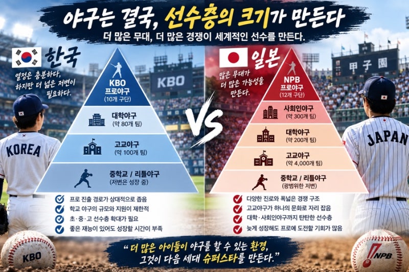 그렇다면 한국은? 일본은 MLB 스타가 계속 나오는데 한국은 왜 줄었을까