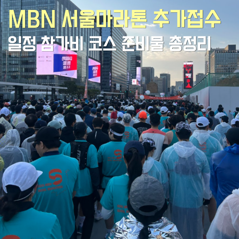 MBN 서울마라톤 추가접수 일정,취소, 코스, 기념품, 물품보관소 총정리