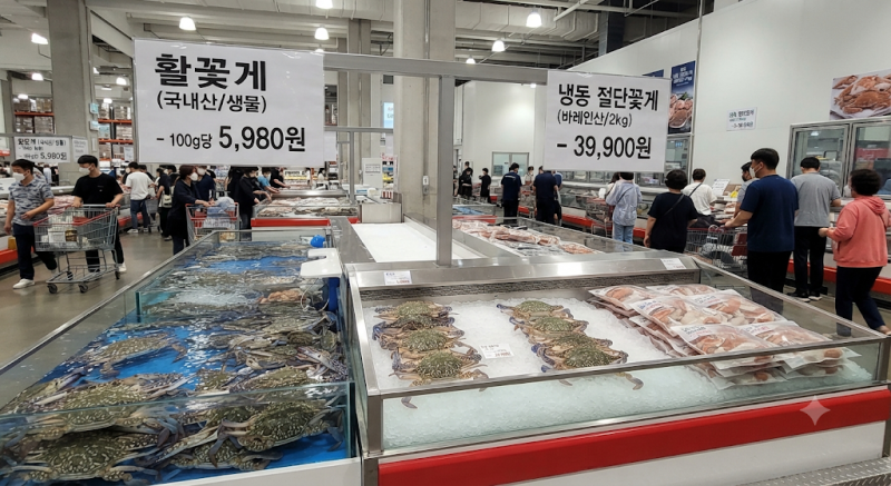 코스트코 꽃게 가격 및 생물 vs 냉동 절단꽃게 스펙·손질법 총정리
