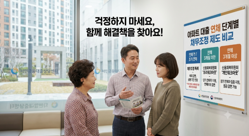 아파트 대출이자 연체 전 채무조정(프리워크아웃) 신청 자격 및 방법