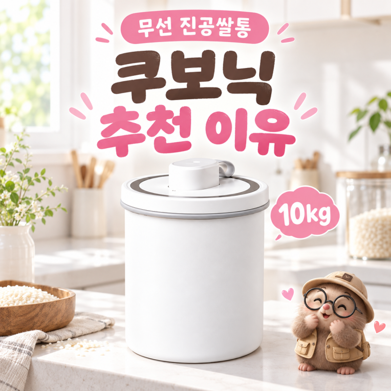 무선 진공쌀통 추천, 특장점 쿠보닉 10kg을 눈여겨본 이유