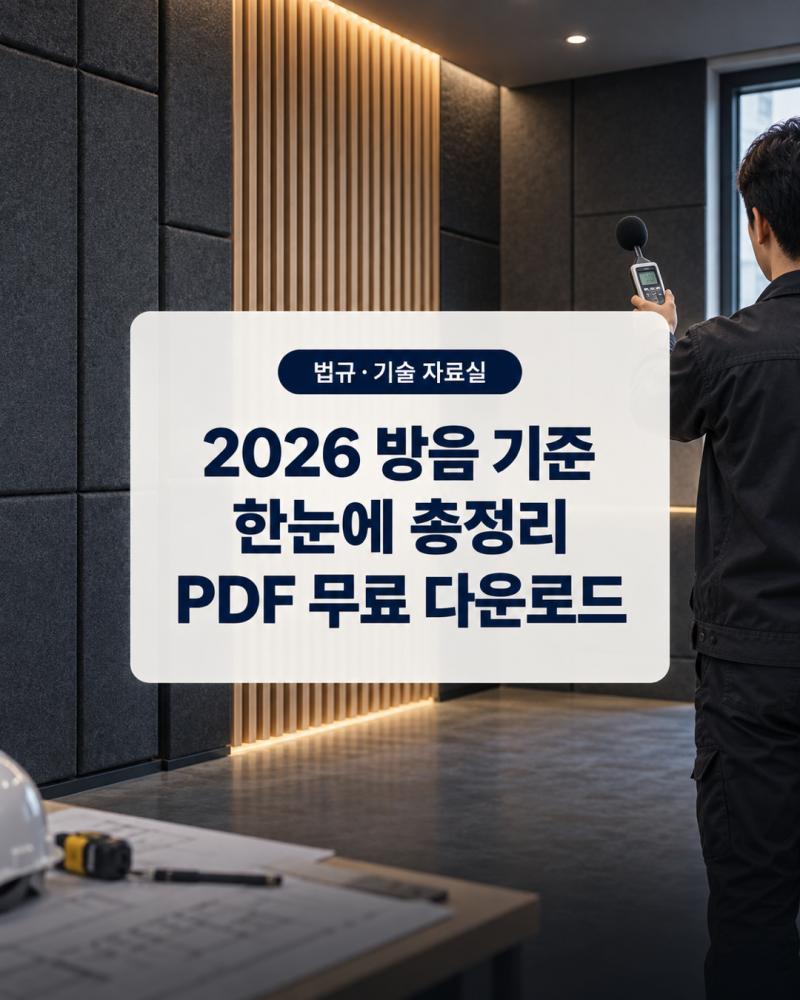 방음 기준 총정리｜생활·공장·작업장·층간소음 PDF