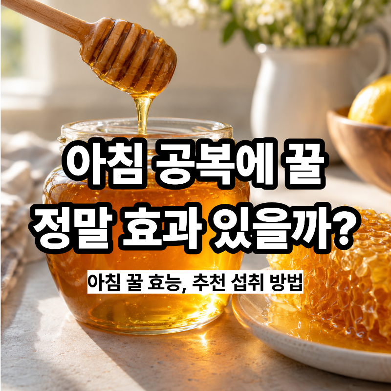 아침 공복에 꿀, 정말 효과 있을까?