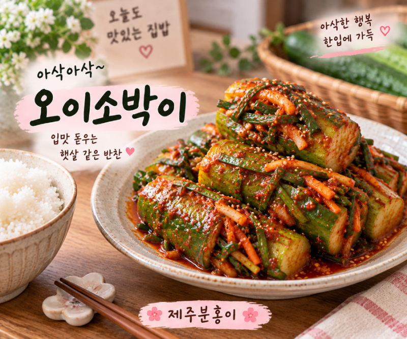 오이소박이 맛있게 담그는 법 / 아삭하고 시원한 오이소박이 황금레시피