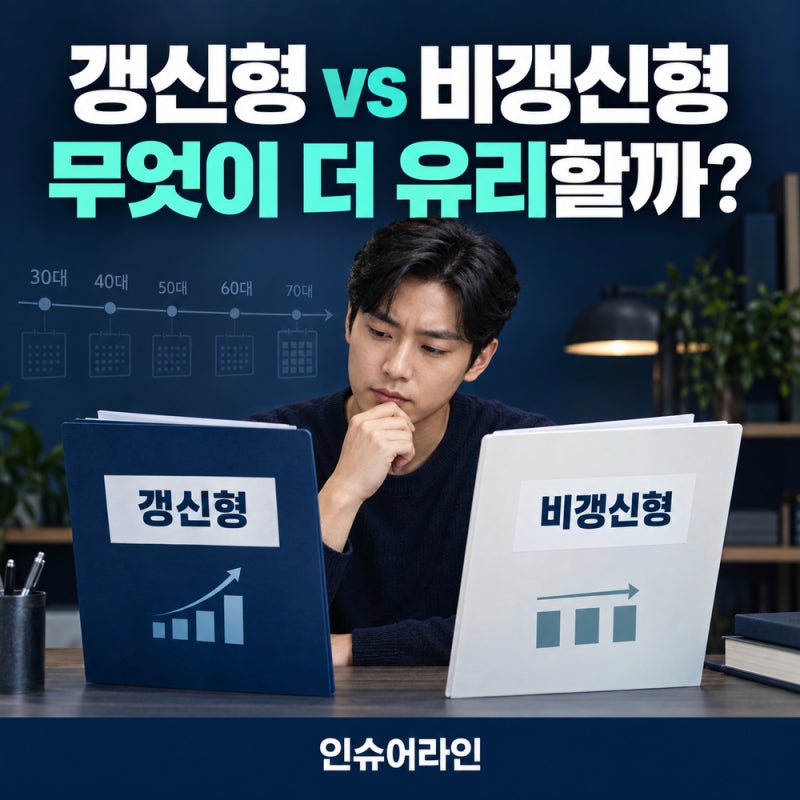갱신형 보험과 비갱신형 보험 차이, 무엇을 기준으로 선택해야 할까?