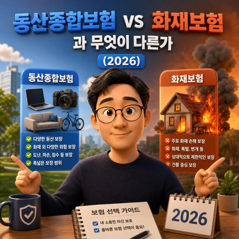 동산종합보험, 화재보험과 무엇이 다른가 (2026)