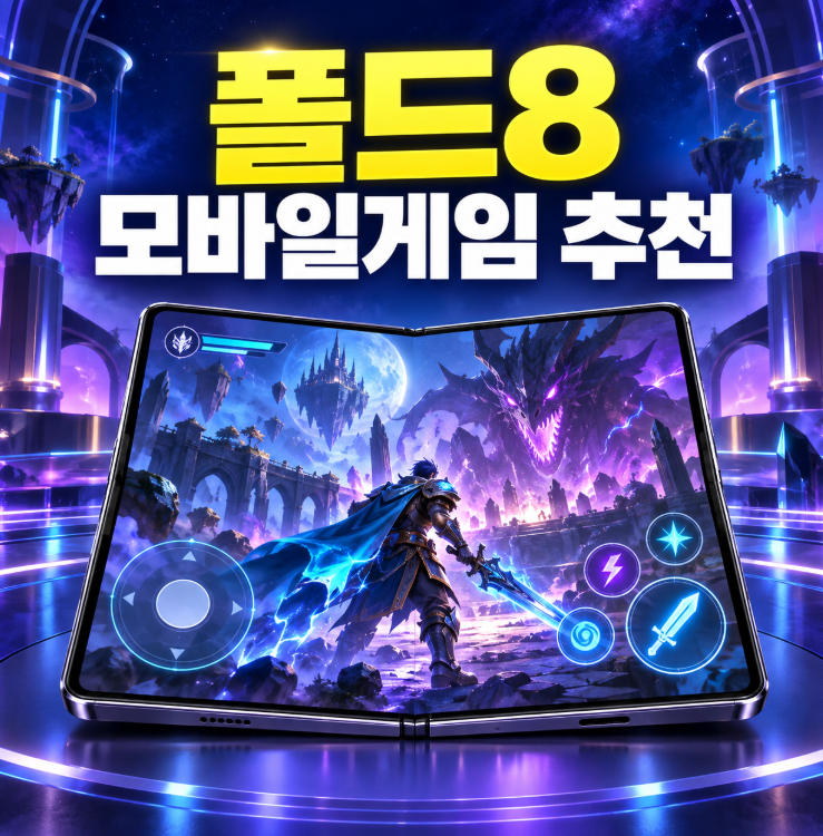 갤럭시 Z 폴드8 모바일게임 추천, 큰 화면 제대로 활용해보자