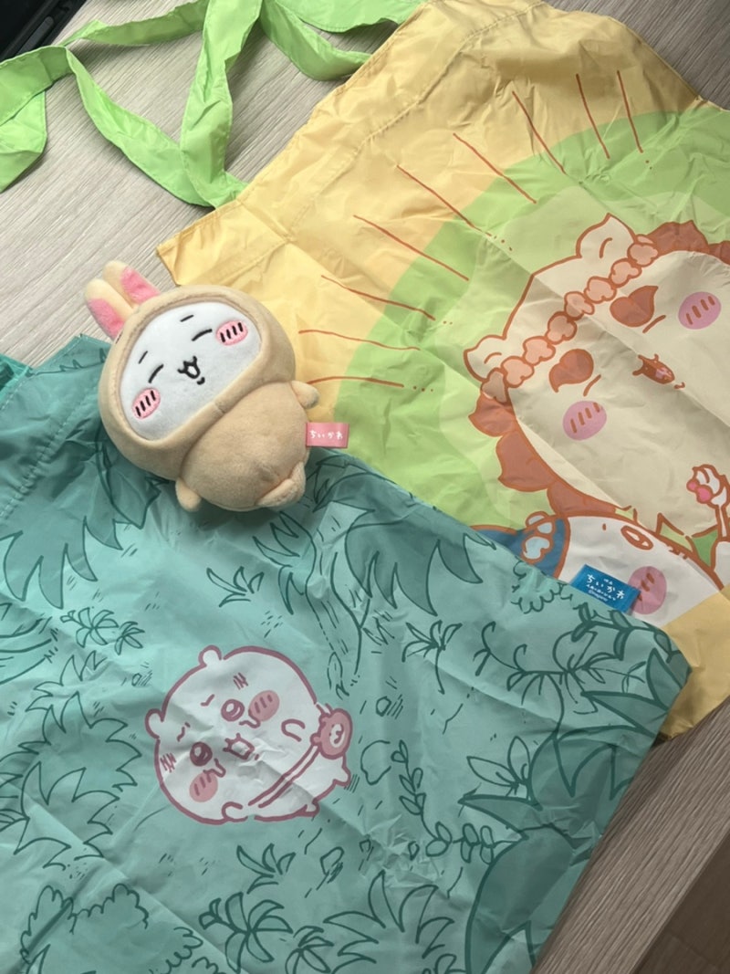 인어섬의 비밀 가챠 에코백 토트백 가방 리뷰(치이카와/시사 하치와레)