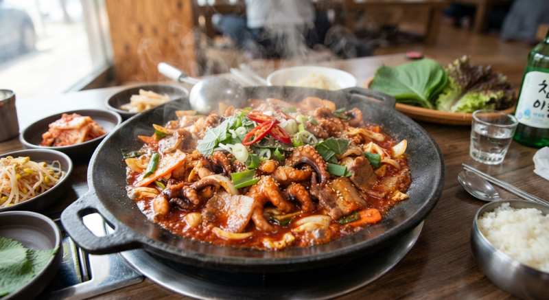 쭈꾸미 삼겹살 볶음