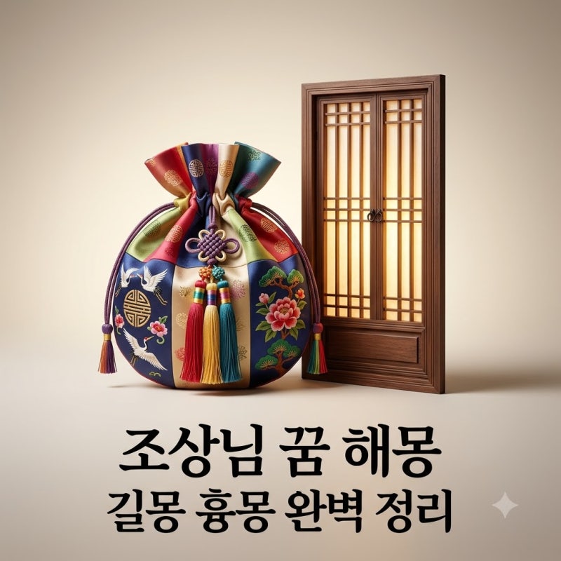 조상님이 집에 들어오는 꿈 해몽! 길몽과 흉몽 상황별 완벽 분석