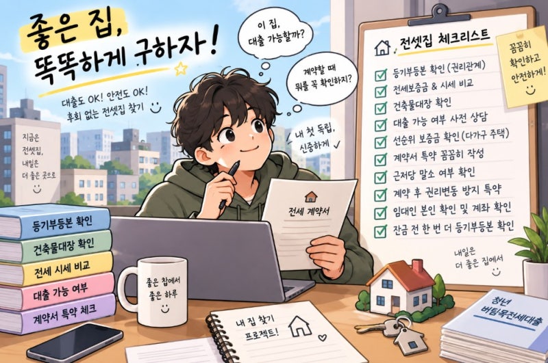 청년 버팀목전세대출 집 구하기 전 체크리스트｜대출 가능한 집 & 필수 계약서 특약! 20-30대 ....