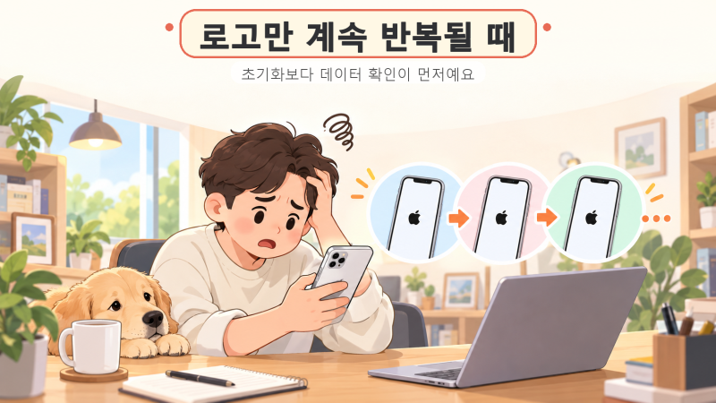 아이폰 무한사과 복구, 초기화 방법 선택 전 확인할 점