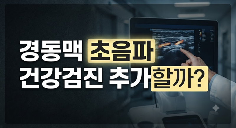경동맥 초음파 비용, 건강검진 추가할까 말까? (실비 청구 조건 및 가격 총정리)