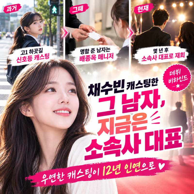 "소속사 대표가 됐다더니" 채수빈 캐스팅한 그 남자의 정체