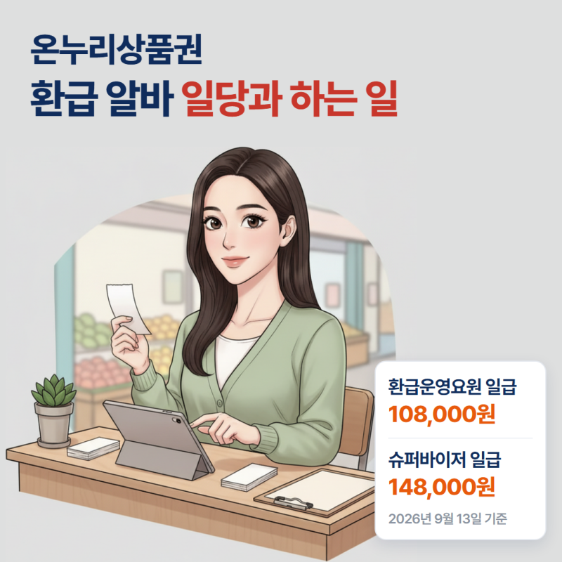 온누리상품권 환급 알바 일당과 하는 일, 이런 제안은 바로 거절하세요