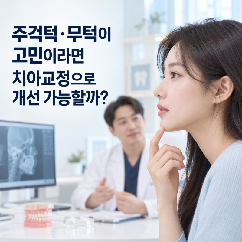 주걱턱·무턱이 고민이라면 치아교정으로 개선 가능할까?