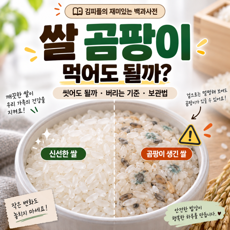 쌀 곰팡이 먹어도 될까? 씻으면 괜찮을까·버리는 기준·보관법 총정리