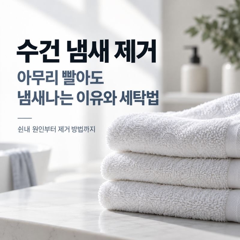 수건 냄새 제거부터 빨래 쉰내까지, 잘못하고 있는 세탁법