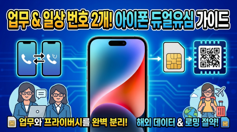 아이폰 듀얼 유심 지원
