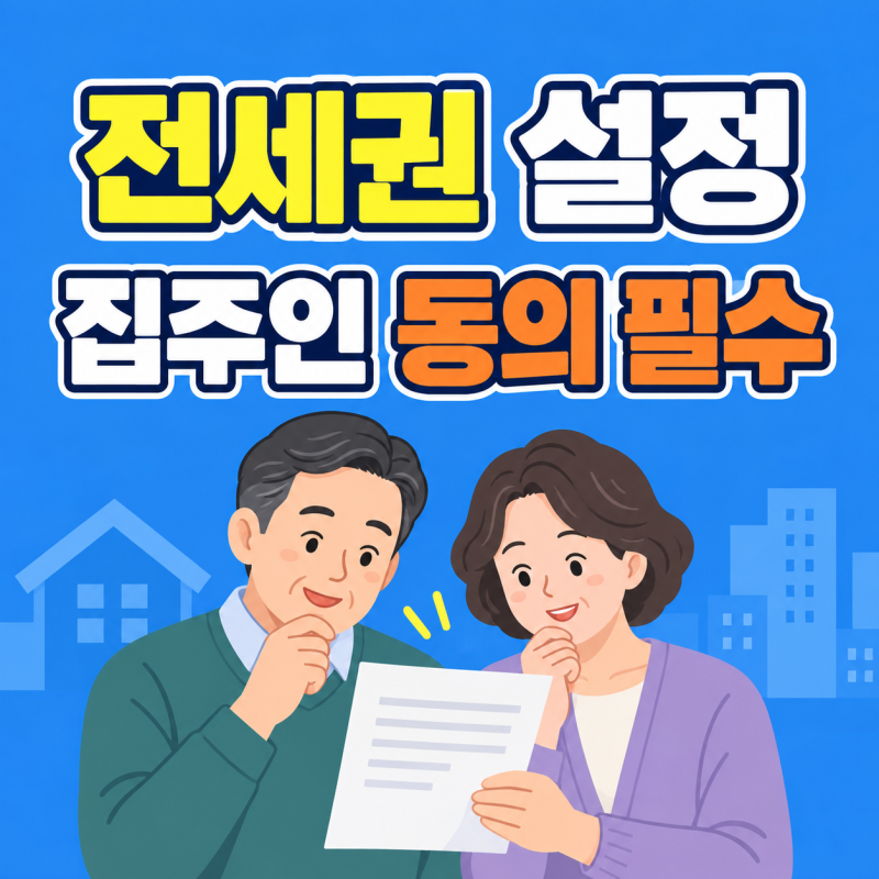 전세권 설정 비용·서류와 집주인 동의
