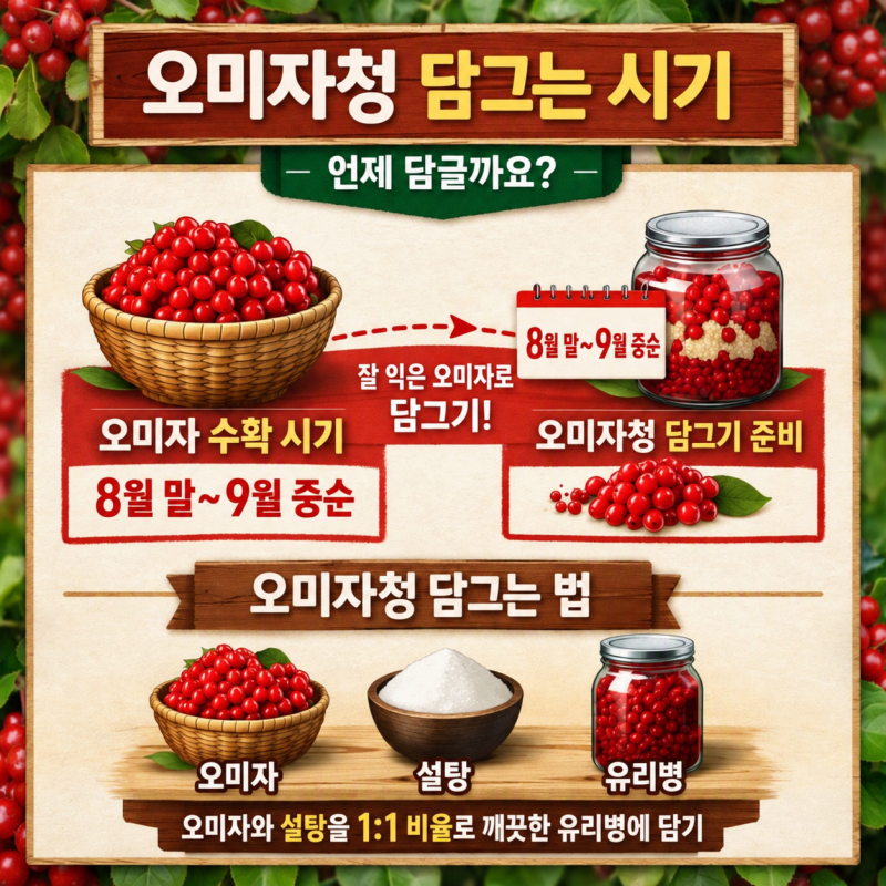 오미자청 만드는 법