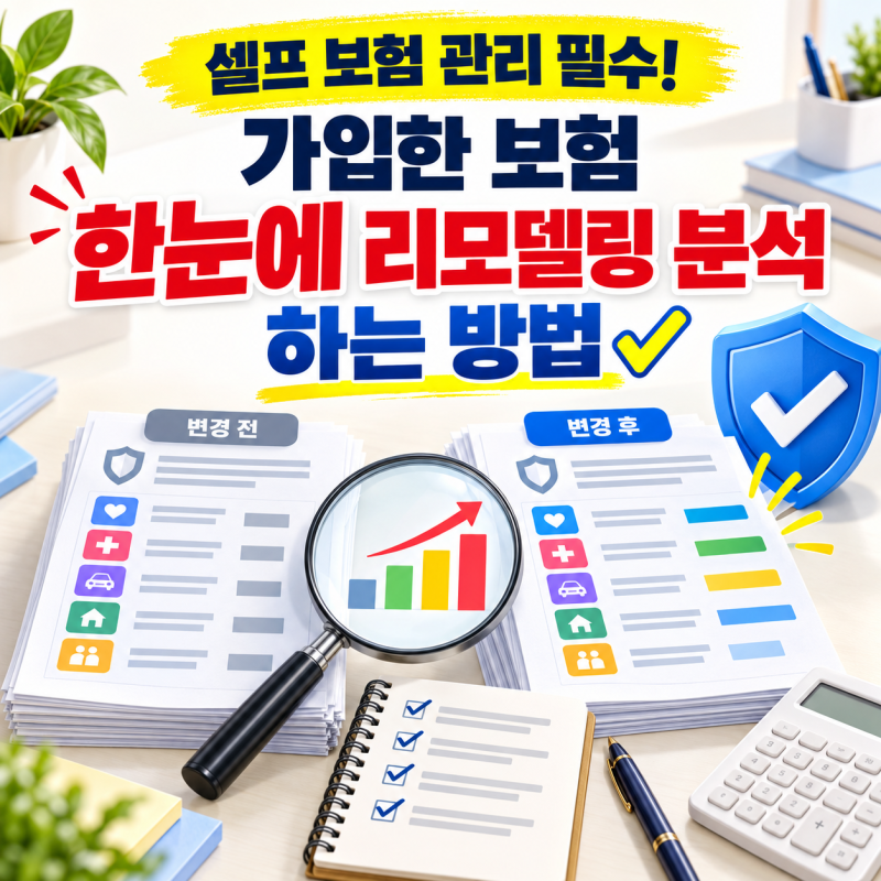 셀프 보험 관리 필수! 가입한 보험 한눈에 리모델링 분석하는 방법