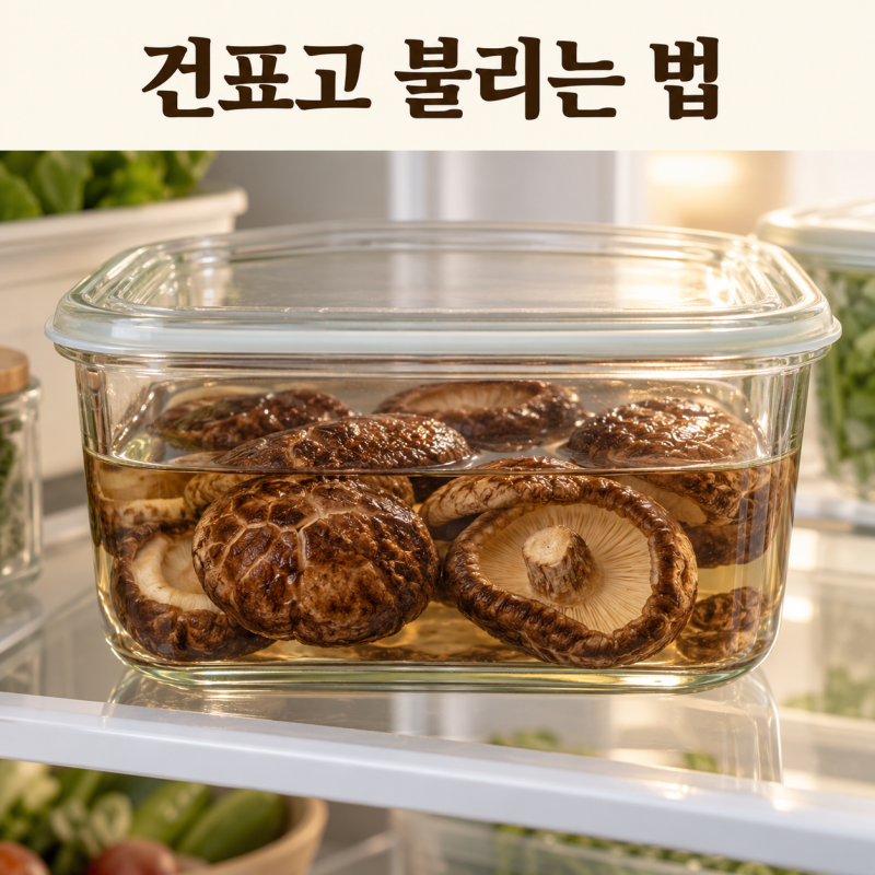 표고버섯 효능과 보관법｜손질·건표고 불리는 법·레시피 3가지