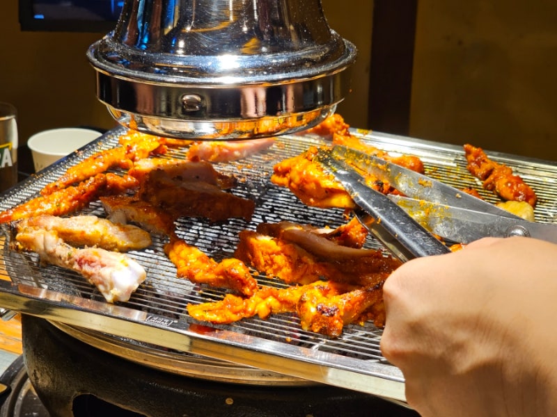 [김해 장유 맛집] 부막숯불닭갈비｜5명이서 소금·간장·양념 닭갈비 먹어본 후기