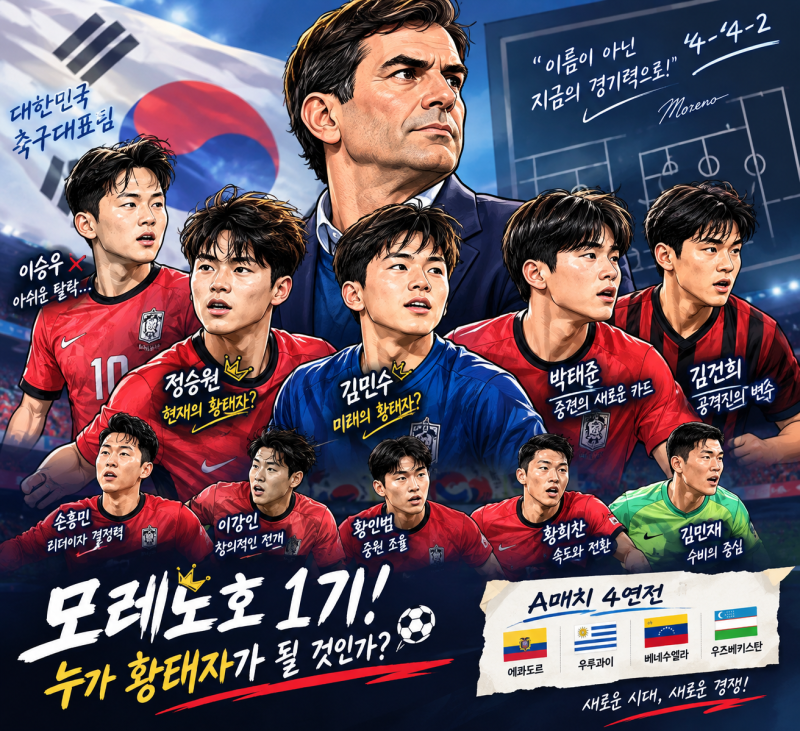 모레노호 1기 출항!이승우의 아쉬운 탈락… 그리고 ‘모레노의 황태자’는 누가 될까? ⚽