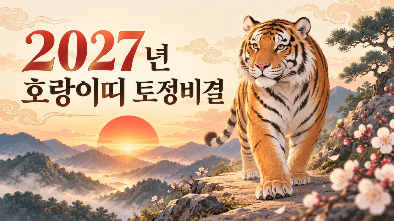 2027년 호랑이띠 토정비결｜재물운·사업운·애정운·건강운과 12개월 운세