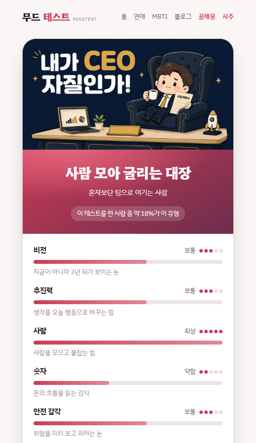 무료 심리테스트 모음과 사이트 고르는 법
