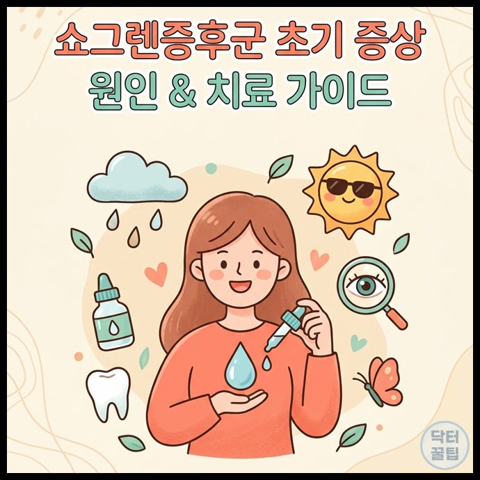 쇼그렌증후군 초기 증상 원인 완치 기간 및 류마티스내과 치료 검사 전 유의사항