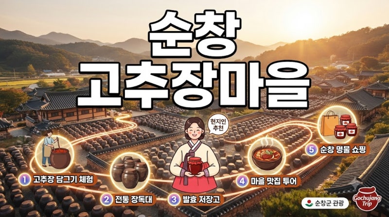 순창 고추장 마을, 항아리 가득한 장맛의 고장으로 떠나는 여행