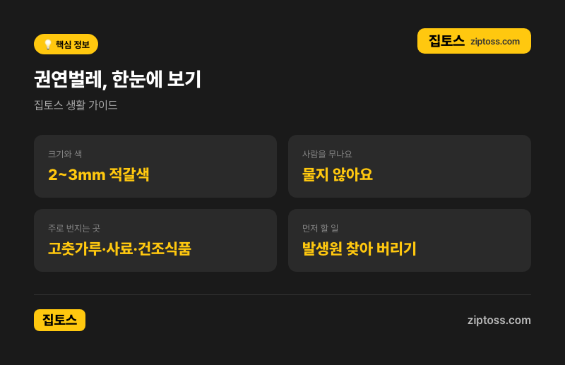 권연벌레가 집에 자꾸 나와요, 사람을 무나요? (feat. 원인, 유충, 쌀벌레 차이)
