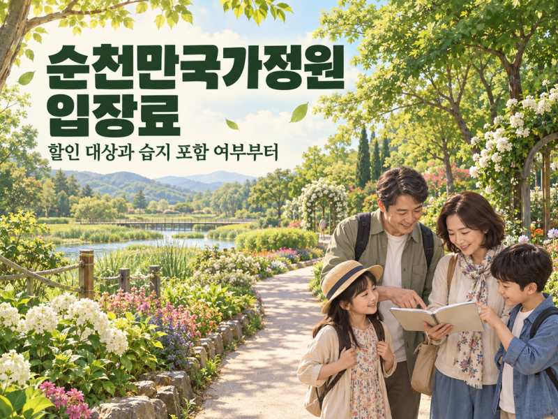 순천만국가정원 입장료, 할인 대상과 습지 포함 여부부터 확인하세요