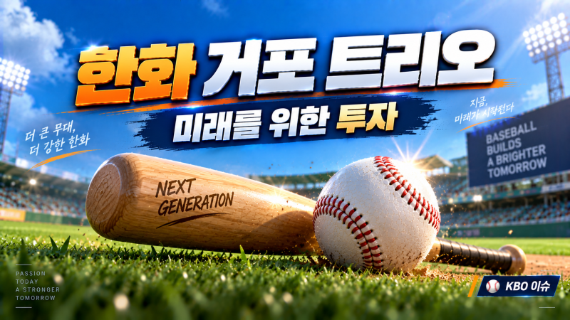 한화 이글스, 아시안게임 공백을 기회로! 젊은 거포 트리오 육성 전략